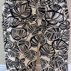 Talbot's women's pants; Size 8, Black & White